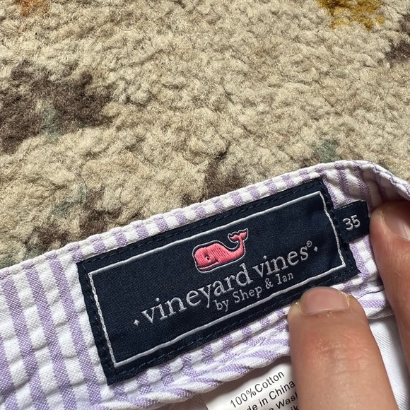 Vineyard Vines purple seersucker shorts - Picture 4 of 4